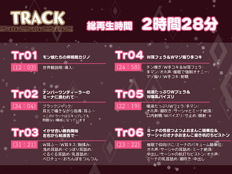 【W舌技×Wオホ】モン娘闇カジノ〜いじわる兎娘とダウナー系ゴーレム娘の搾精種馬計画♪〜 公式サンプル 5