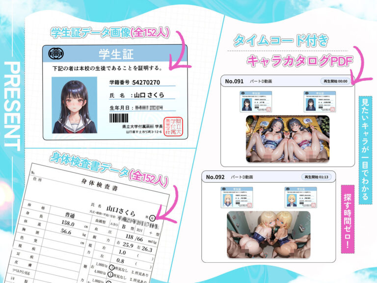 【4K神画質】浴衣×水着JK152人と真夏の汗だくセックス！【146分】 公式サンプル 1