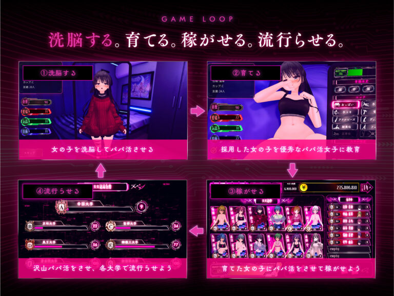パパ活パンデミクス - 女子大生ビッチ化計画 - 公式サンプル 1