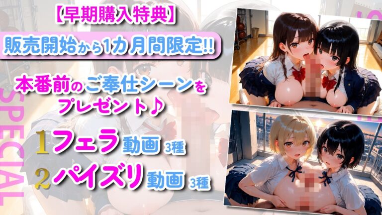 【4Kアニメ】顔面偏差値SSS！巨乳制服JKと汗だくセックス139連発！【106分】 公式サンプル 5