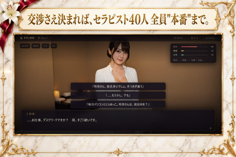 メンズエステ裏オプ交渉師〜抜きなしの店で、セラピスト40人を本番まで落とす〜 公式サンプル 3
