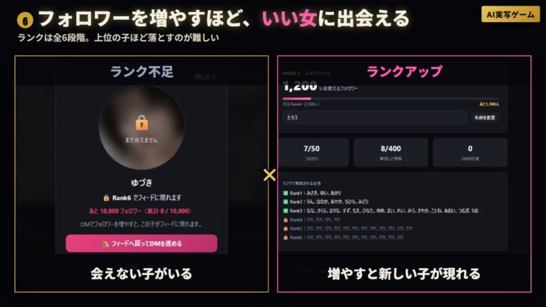 『エロスタグラム』 美女50人のDMを口説き堕とせ 脱ぎ・オナニー・フェラ・本番 全200動画【AI実写ゲーム】 公式サンプル 7