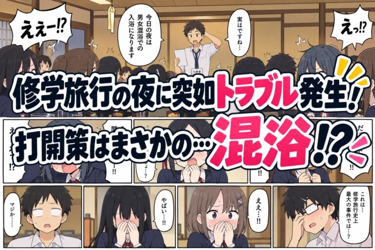 修学旅行の夜は混浴温泉2 公式サンプル 1