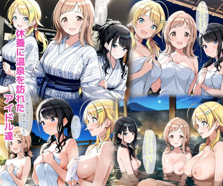 温泉に行ったらエロ〇キのつよつよチンポに堕とされてしまったアイドルたち 公式サンプル 1